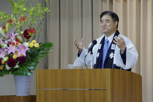 遠藤五輪担当大臣の画像（講演会風景）