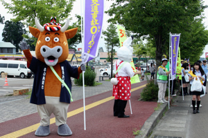 交通安全を呼びかけるよし太くんの画像