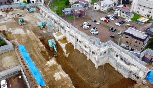 令和2年6月末時点の旧小千谷総合病院西棟地下の画像