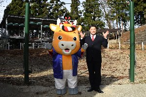 公演監督の品田さんとよし太くんの画像