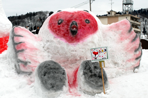 トッキッキの雪像の画像