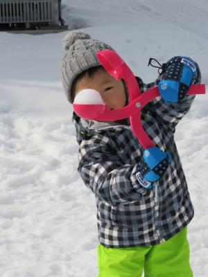 雪遊びの画像