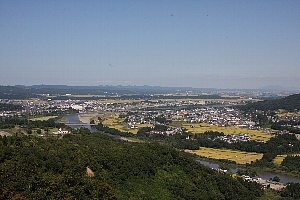 山本山から見た市街地方面の画像