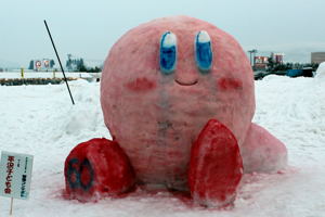 平沢子ども会の雪像の画像