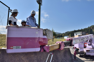 高所作業車試乗体験の画像